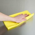 Chicopee 8673 24'' x 24'' Yellow Light-Duty Stretchable Dusting Cloth - 150/Case, 150PK 2488673